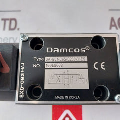 Damcos Sa-g01-c6S-c230-31Es Directional Control Valve Kit 8X0-092H/J