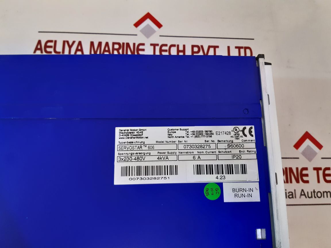 Danaher Motion Servostar 606 Servo Drive