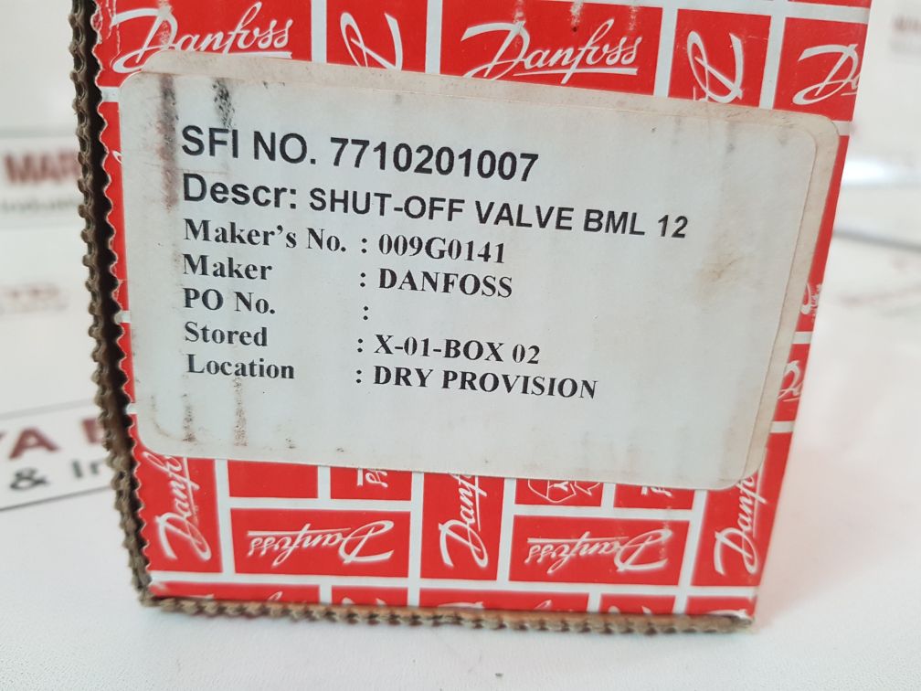 Danfoss 009G0141 Shut-off Valve