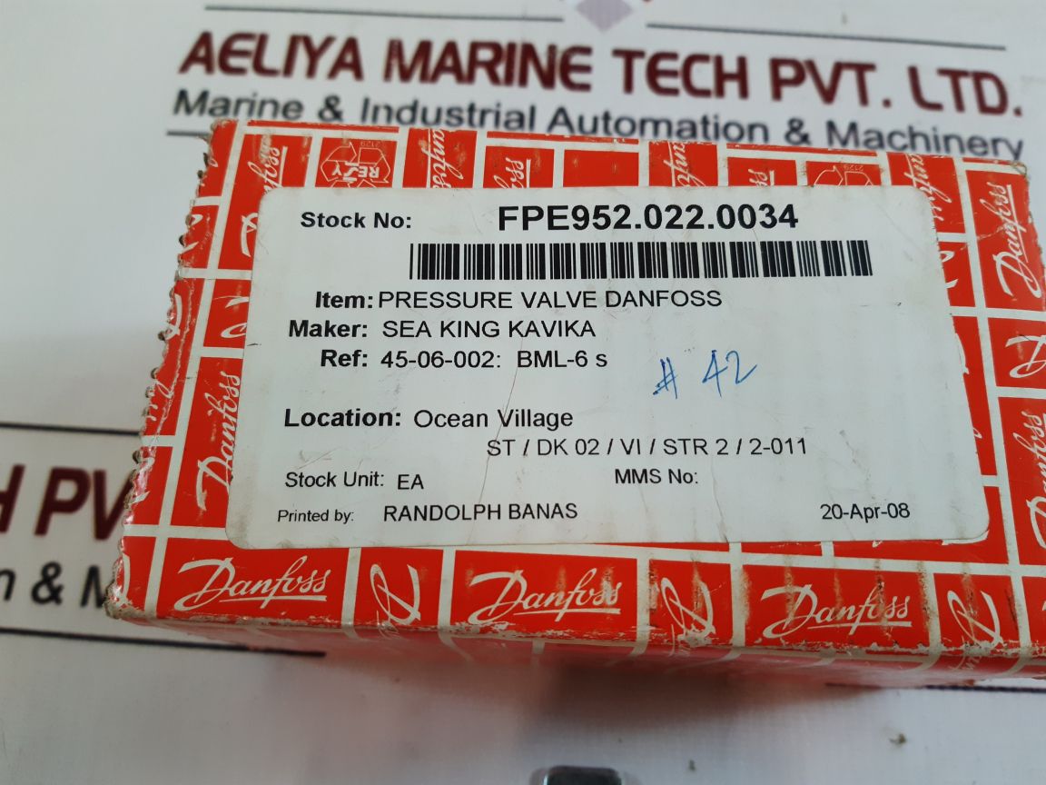 Danfoss Bml 6 S Shut-off Valve 009G0202