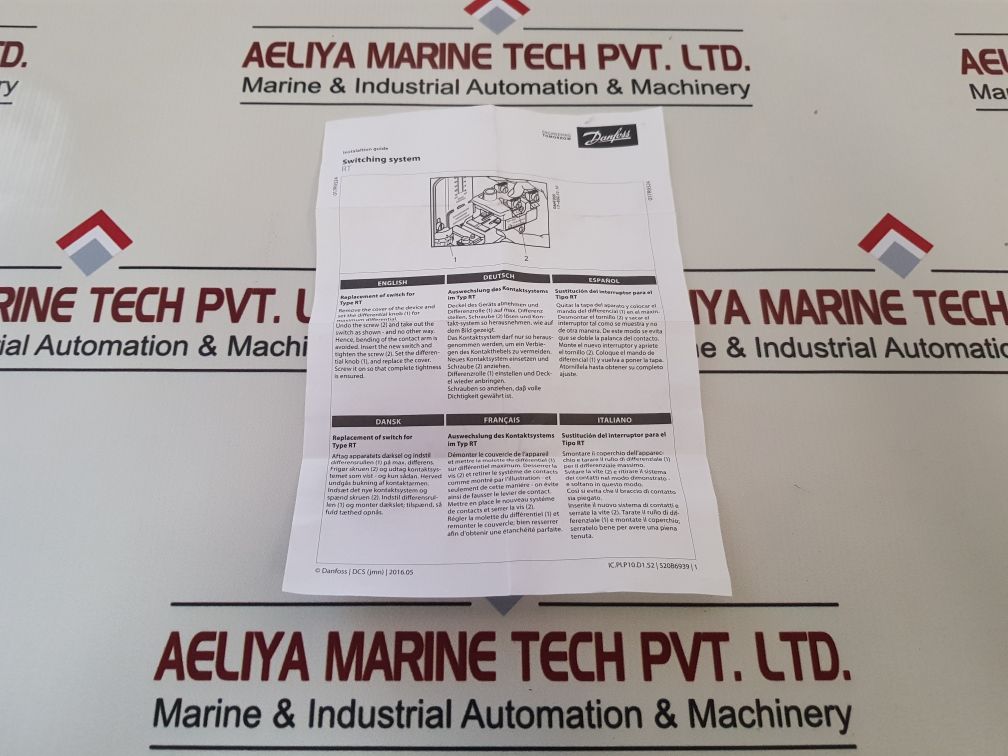Danfoss 017-403066 Pressure Switch 400V Ac