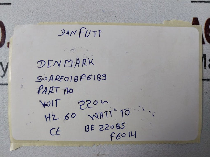Danfoss 018F6189 Coil For Solenoid Valve