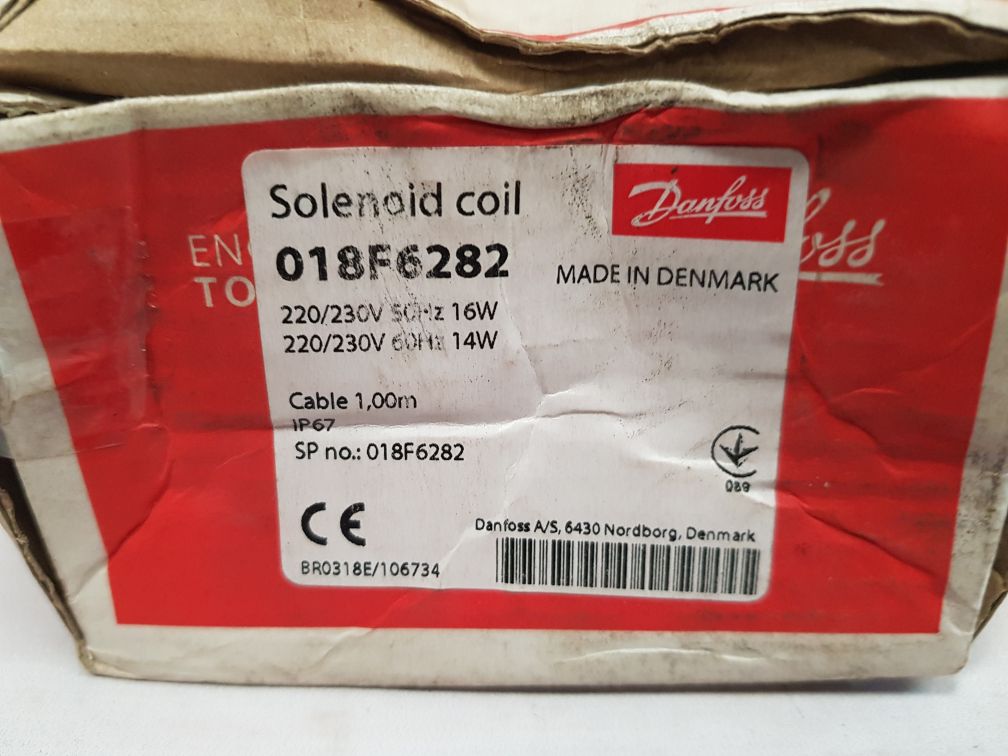 Danfoss 018F6282 Solenoid Coil Bf230Cs