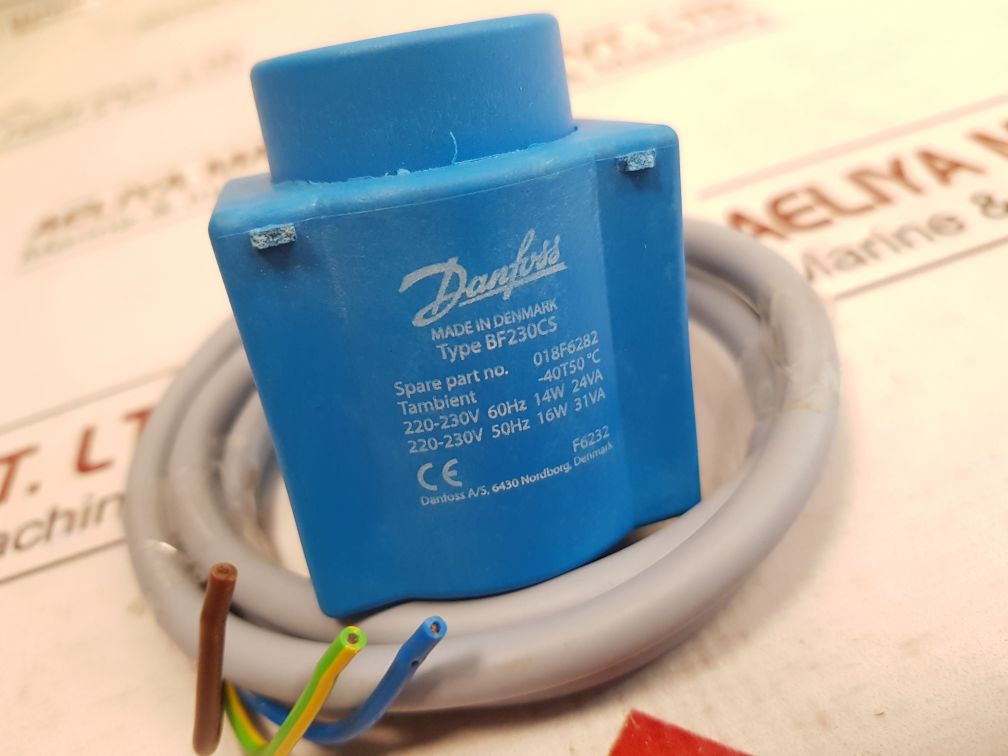 Danfoss 018F6282 Solenoid Coil Bf230Cs