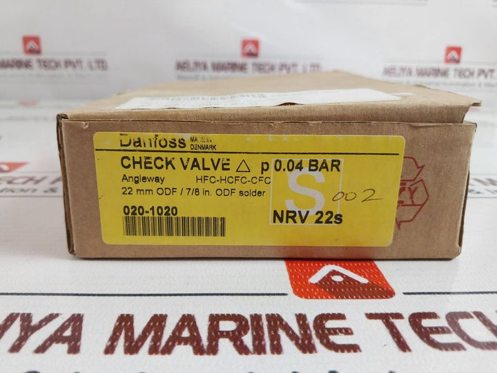 Danfoss 020-1020 Nrv22S Check Valve