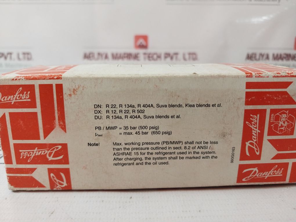 Danfoss 023U4037 Refrigerant Filter Drier
