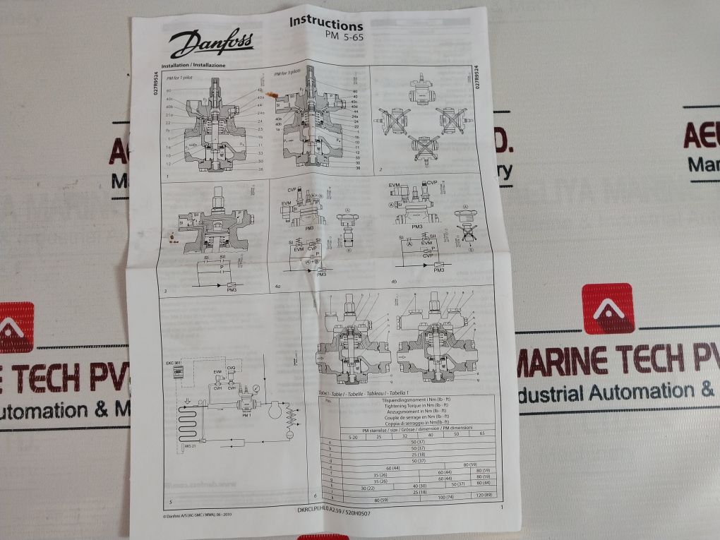 Danfoss 027F0083 Flow Regulating Valve Kit
