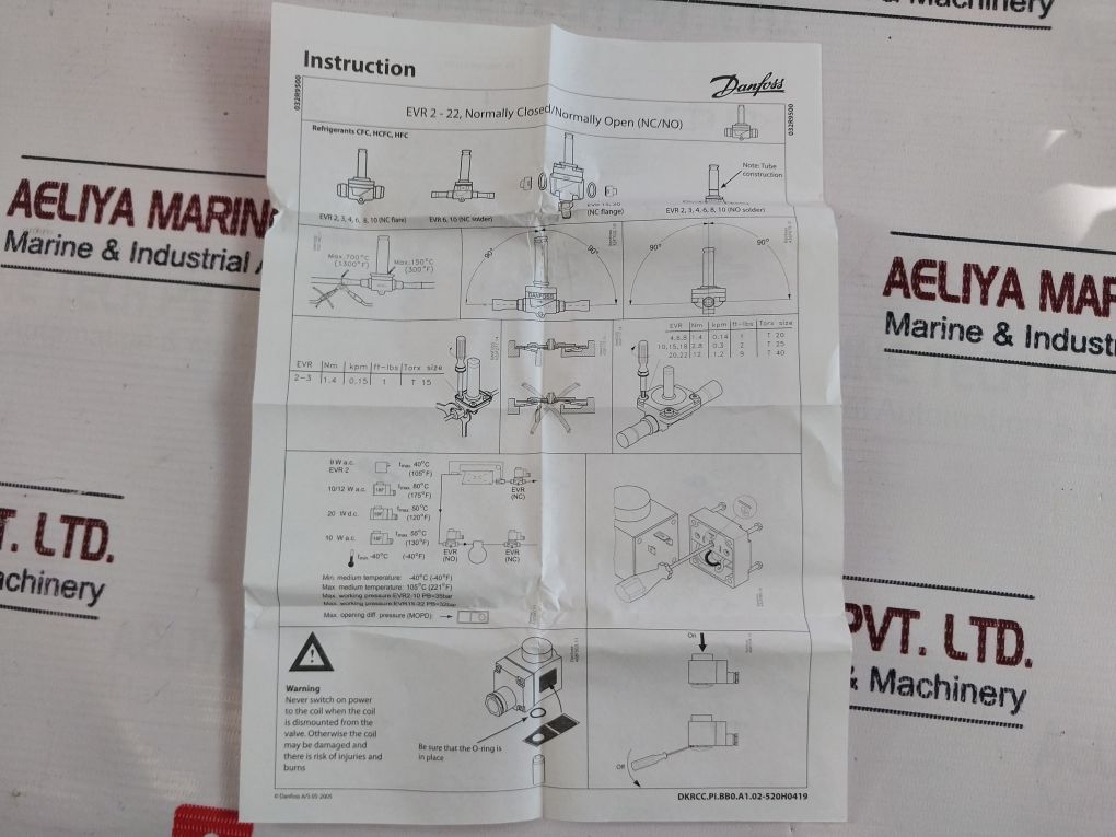 Danfoss 032F1204 Solenoid Valve