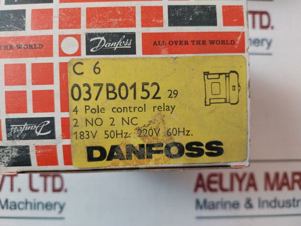 Danfoss C6 4 Pole Control Relay 037B0152
