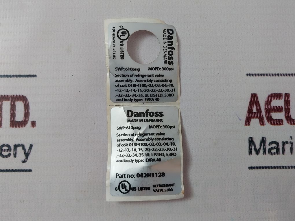 Danfoss 042H1128 Evra 40 Solenoid Valve