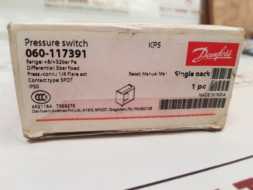 Danfoss 060-117391 Pressure Switch
