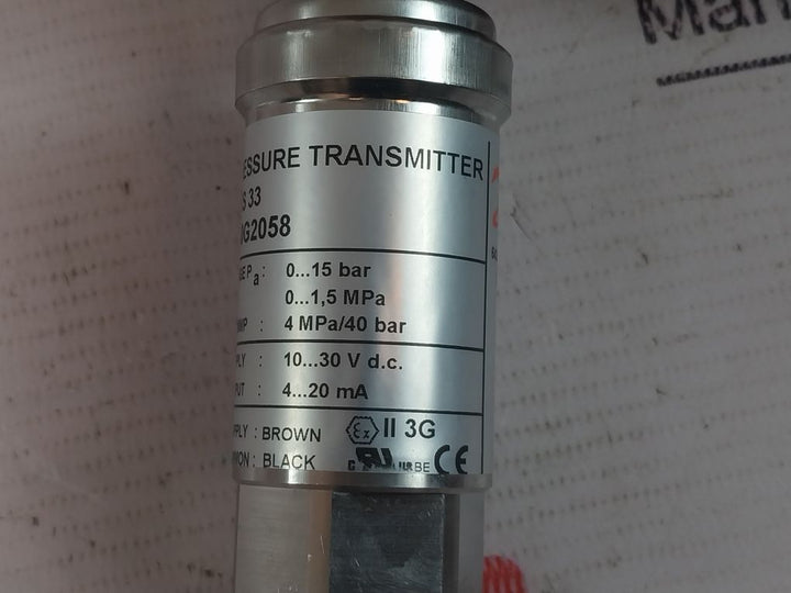 Danfoss 060G2058 Pressure Transmitter -40 -85°C