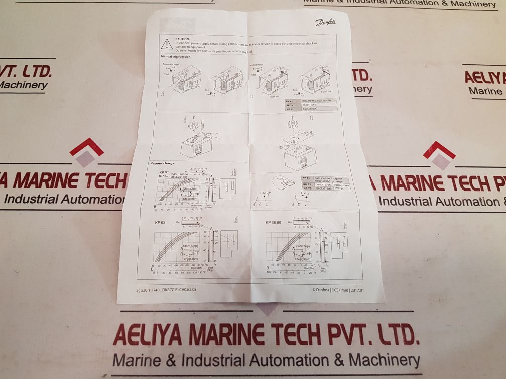 Danfoss Kp61 Thermostat Switch 060L110466 Range -30 To +15°C