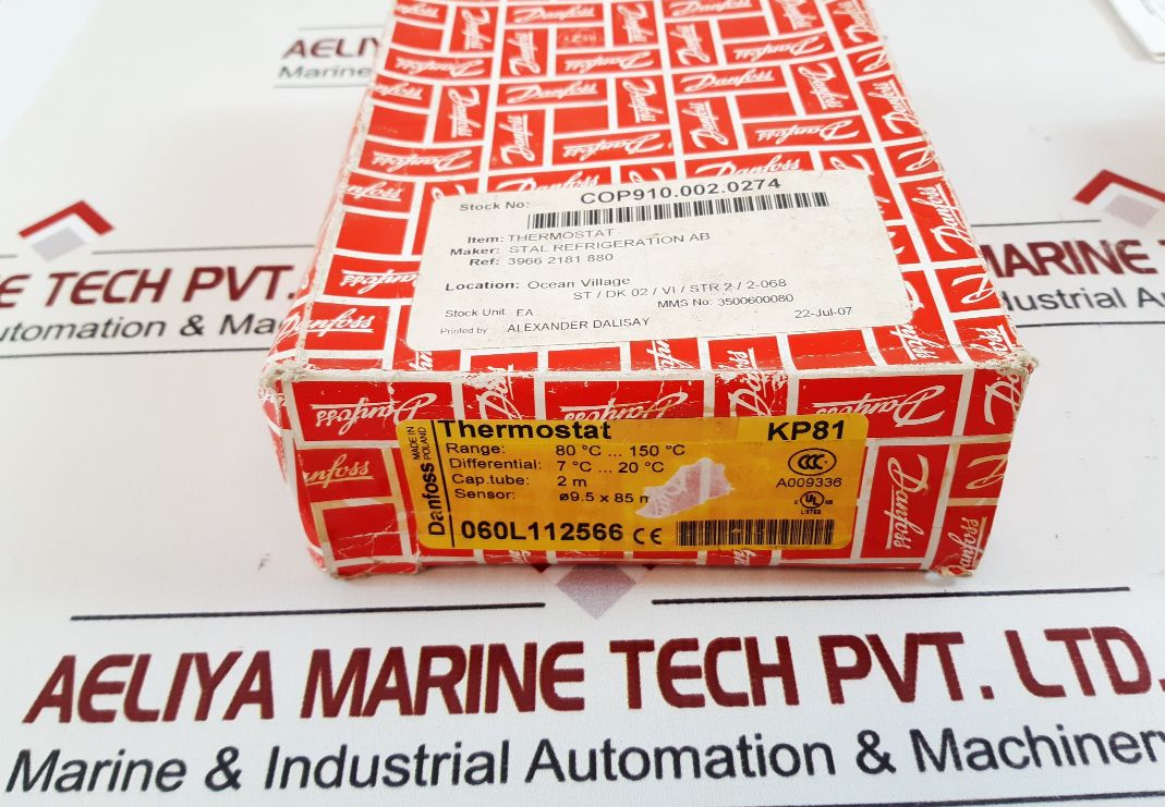 Danfoss 060L112566 Thermostat Kp81