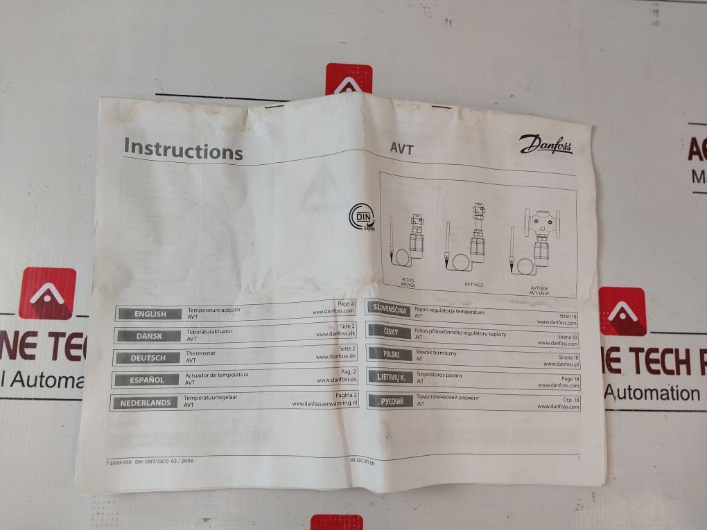 Danfoss 065-0597 Temperature Actuator