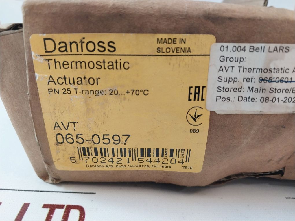 Danfoss 065-0597 Temperature Actuator