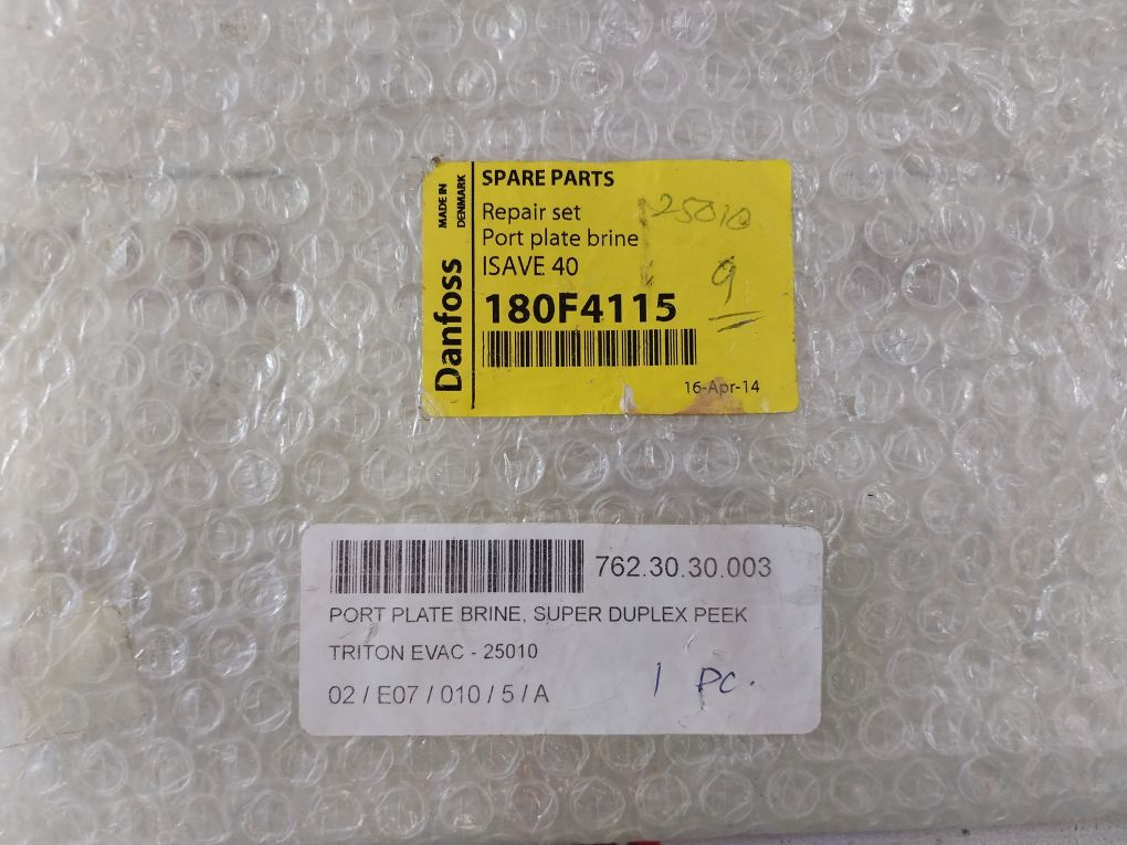 Danfoss 180F4115 Port Plate Brine Set