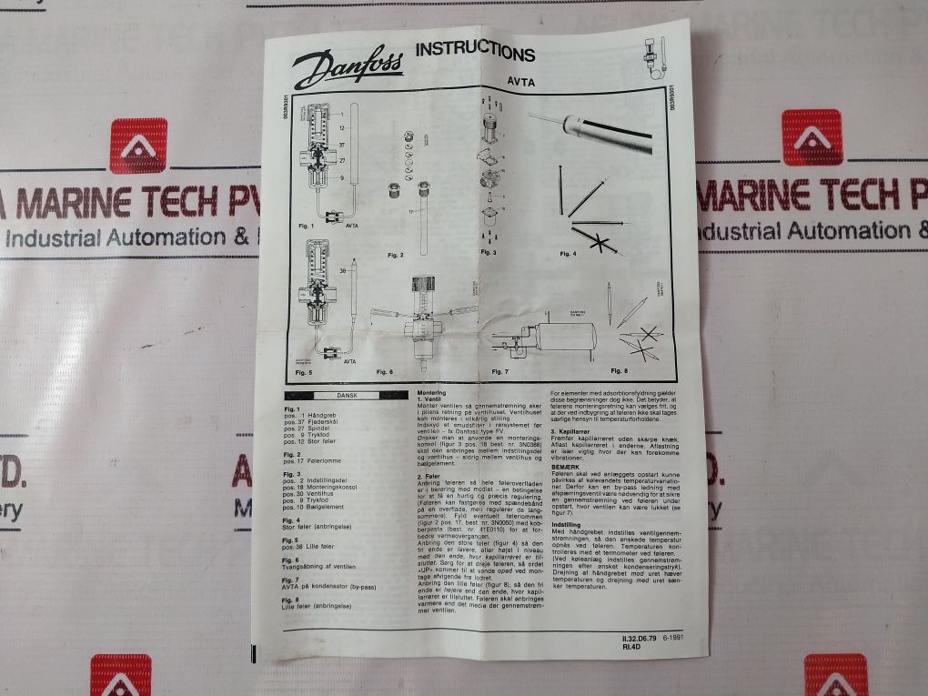 Danfoss Avta Thermostatic Water Valve 0-30°C