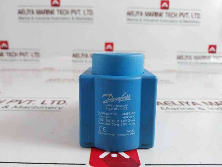 Danfoss Be230Cs Solenoid Coil 018F6193 -40 T 50°C