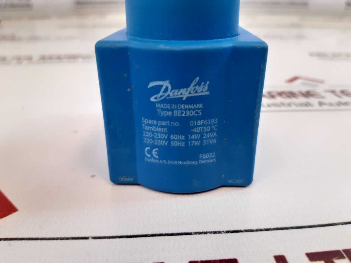 Danfoss Be230Cs Solenoid Valve Coil 018F6193