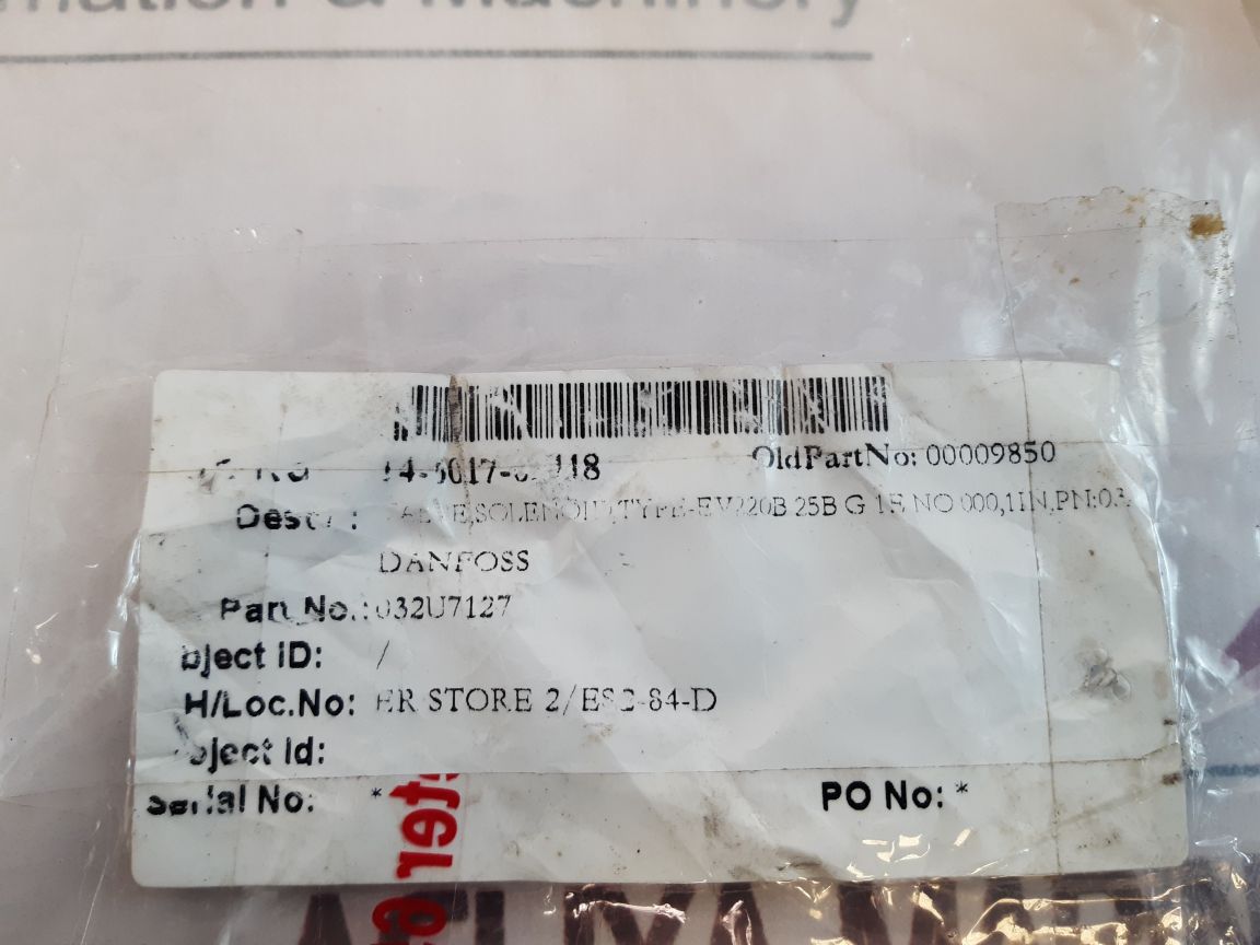 Danfoss Be230Cs Solenoid Valve Coil 018F6193