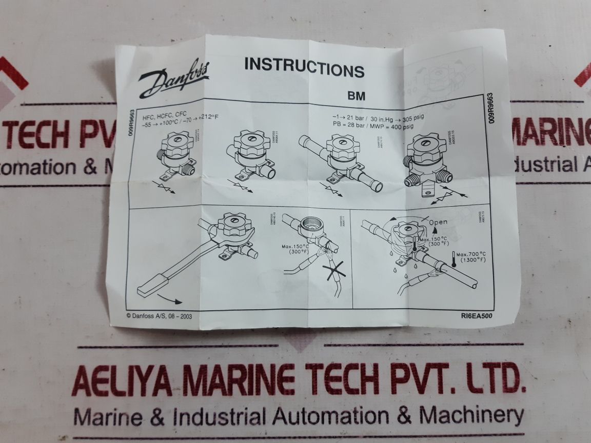 Danfoss Bml-12 S Shut Off Valve
