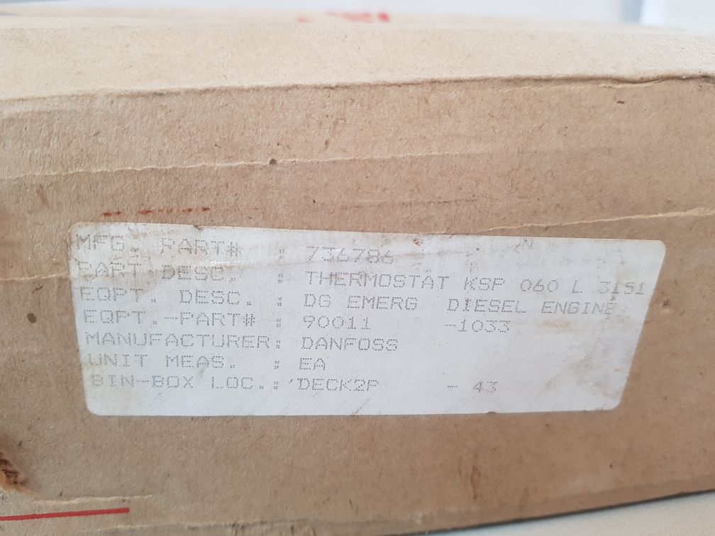 Danfoss cas178 temperature switch 060l3151