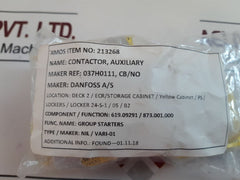 Set Of 9X Danfoss Cb-no Auxiliary Contactor
