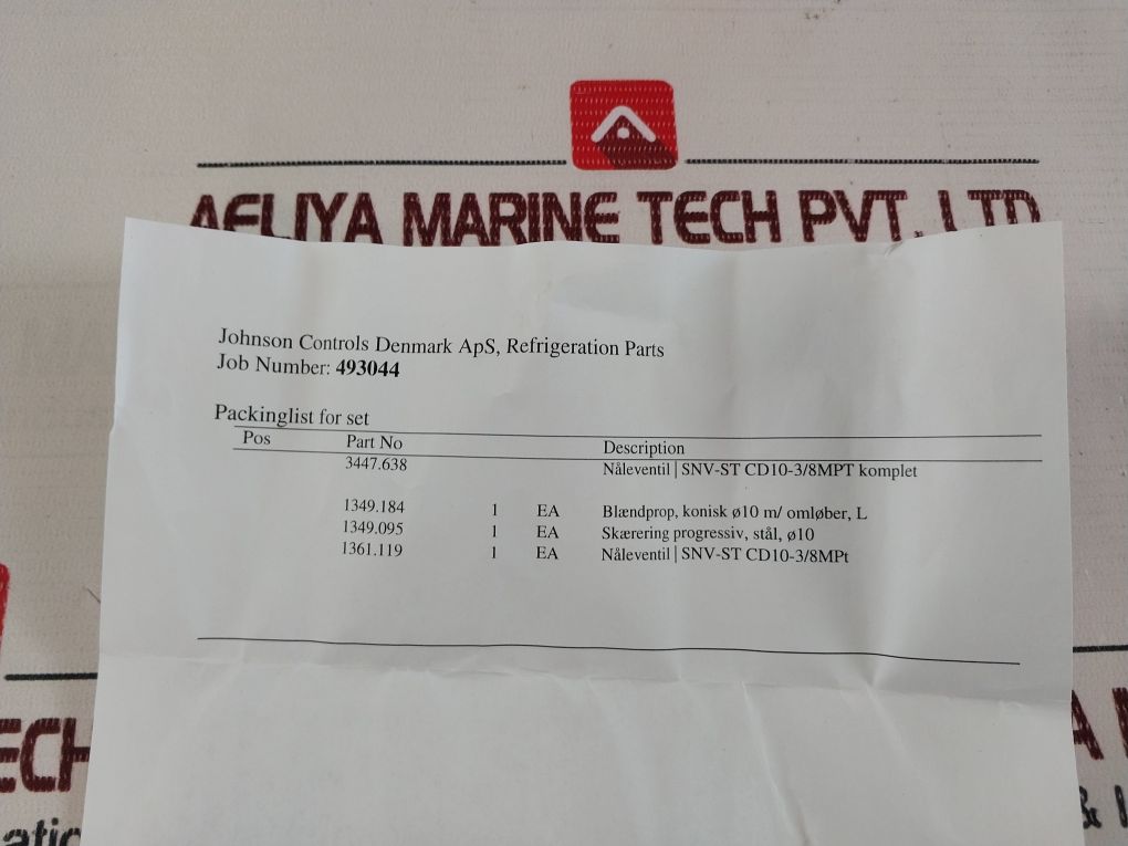 Danfoss Cd10-3/8Mpt Refrigeration Gauge Valve 3447.638