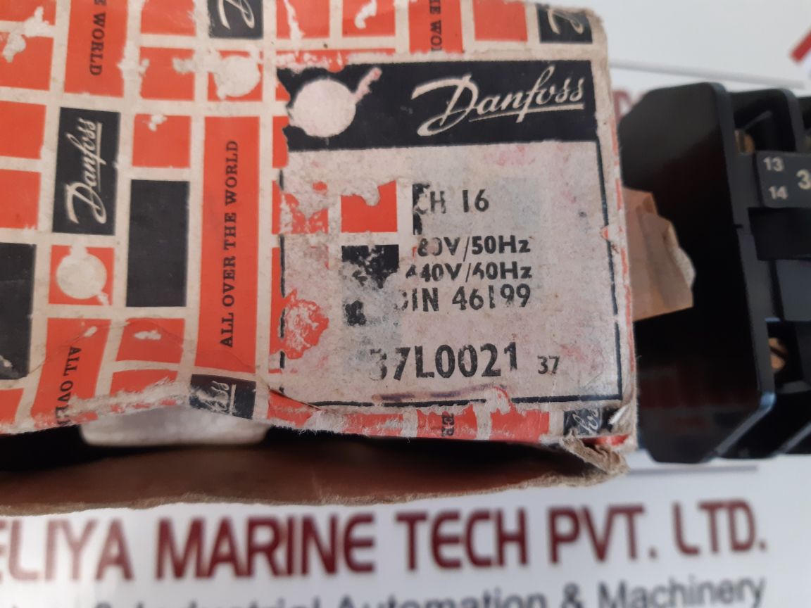 Danfoss Ch 16 Contactor 37L0021