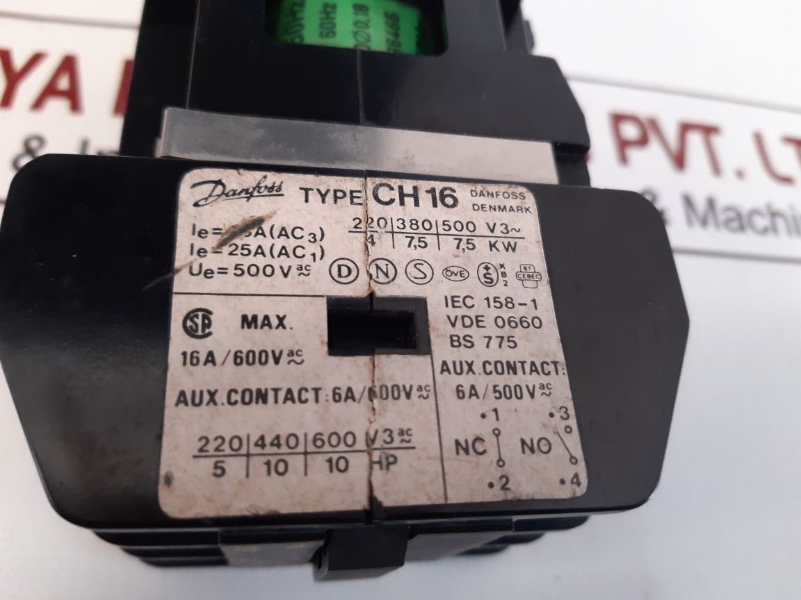 Danfoss Ch 16 Contactor 37L0021