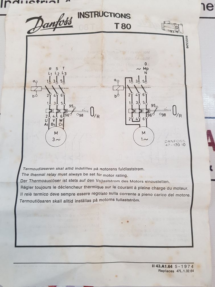 Danfoss Ci16 Contactor 110V 50Hz 132V 60Hz