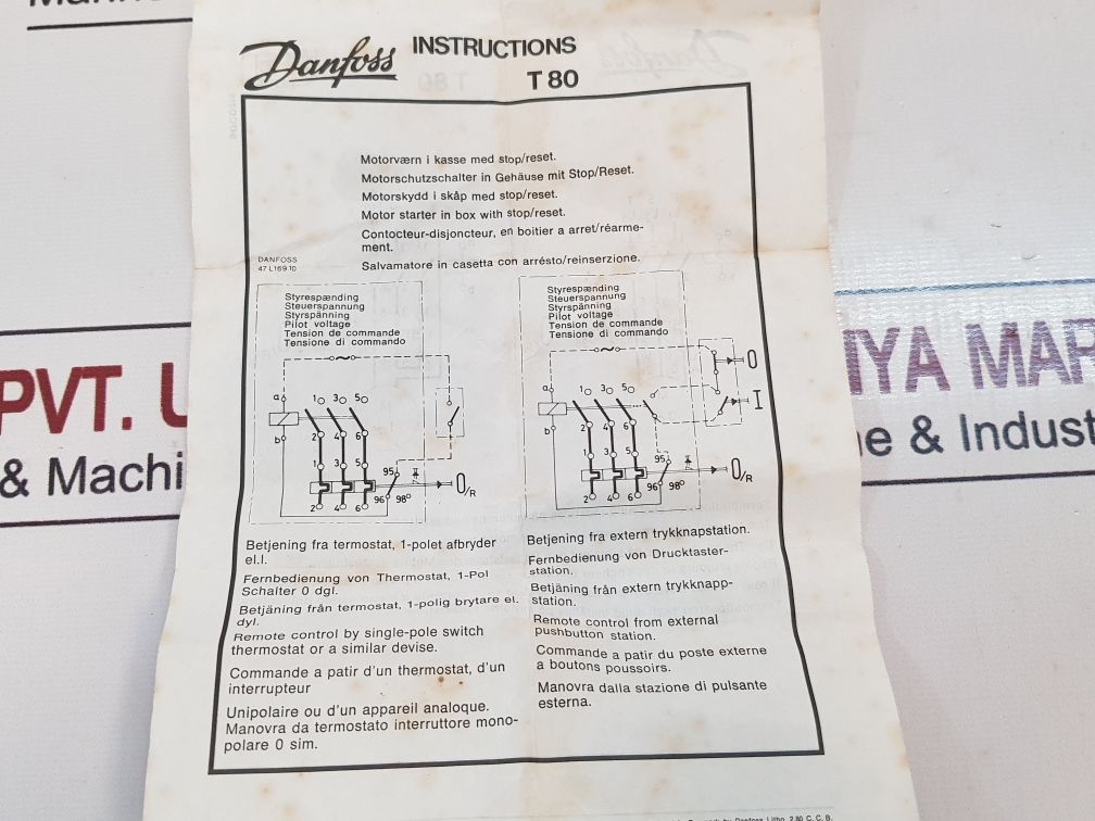 Danfoss Ci16 Contactor 110V 50Hz 132V 60Hz
