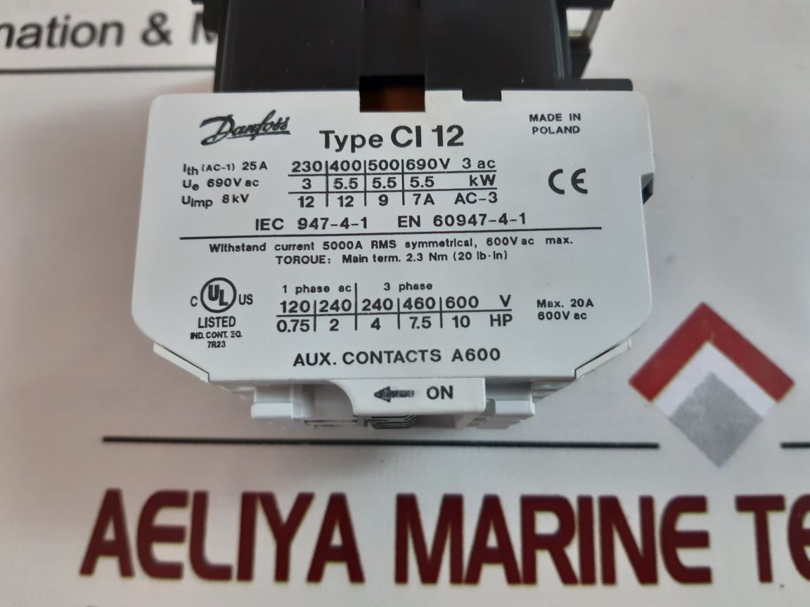 Danfoss ci 12 contactor 183v