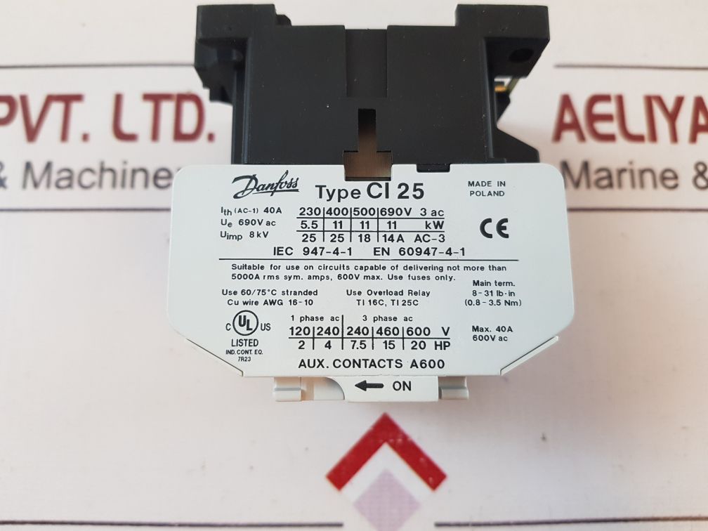 Danfoss Ci 25 Contactor 110V 50/60Hz
