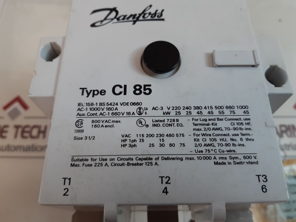 Danfoss ci 85 contactor 037h3181-00