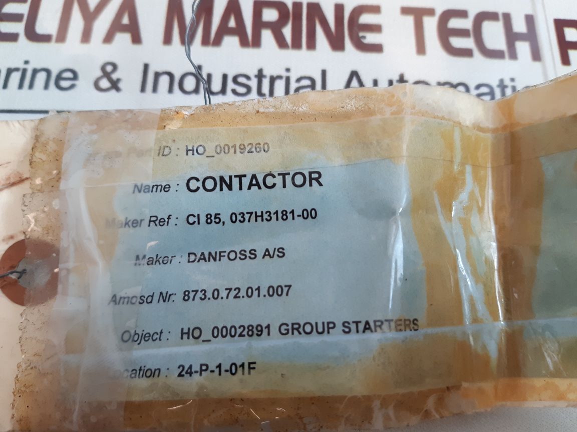 Danfoss ci 85 contactor 037h3181-00