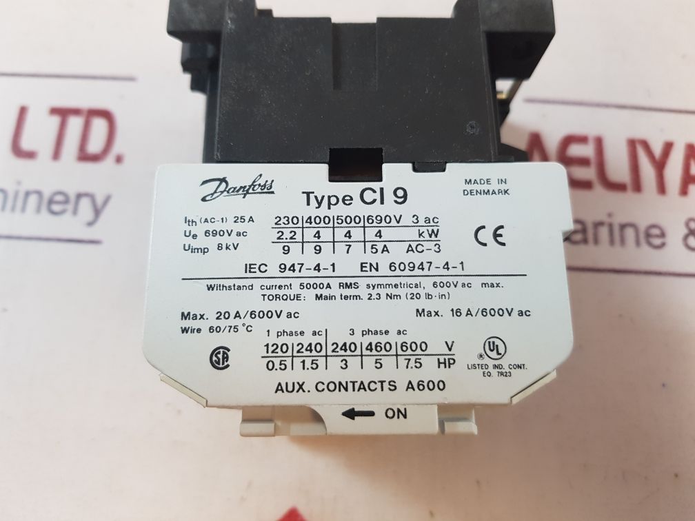 Danfoss Ci 9 Contactor 110V 50Hz