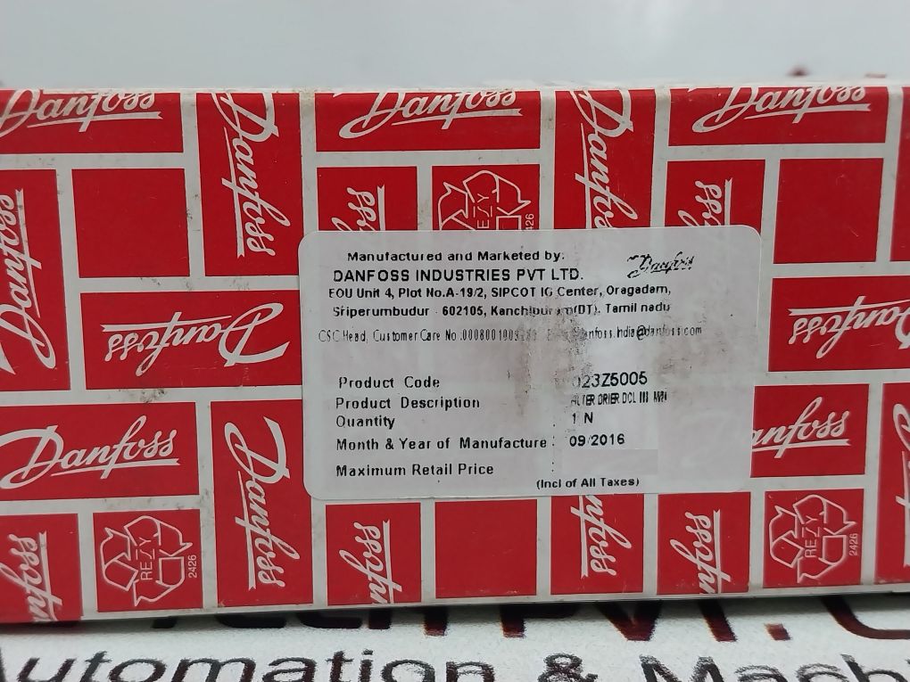 Danfoss Dcl 083 Liquid Line Filter Drier 023Z5005