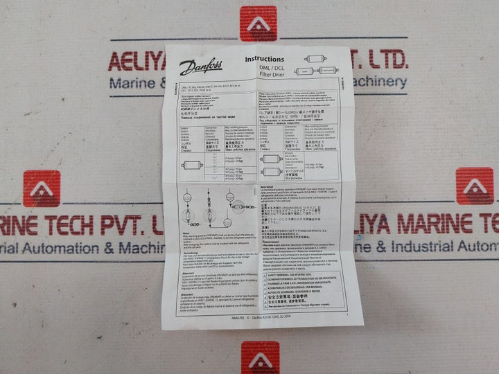 Danfoss Dcl 304 Filter Drier