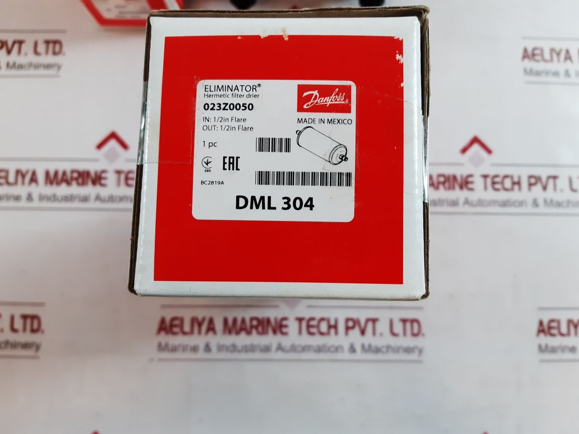 Danfoss Dml304 Hermetic Filter Drier 023Z0050