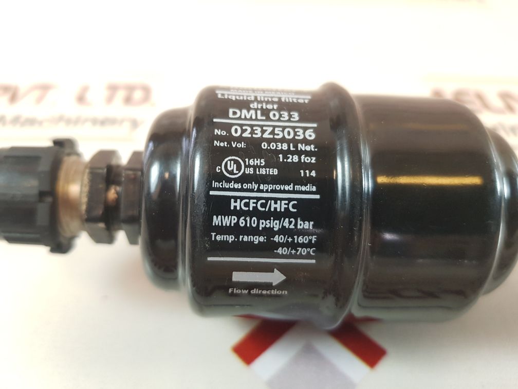 Danfoss Dml 033 Eliminator 023Z5036 Liquid Line Filter Drier
