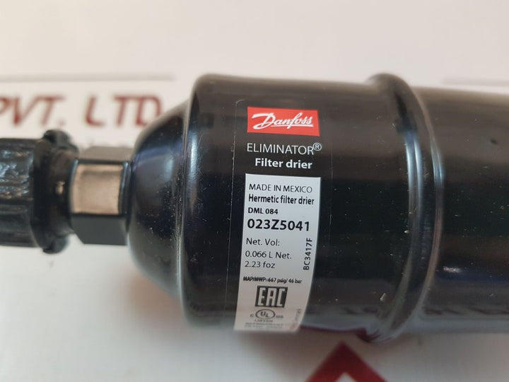 Danfoss dml 084 023z5041 hermetic filter drier