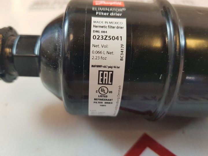Danfoss dml 084 023z5041 hermetic filter drier