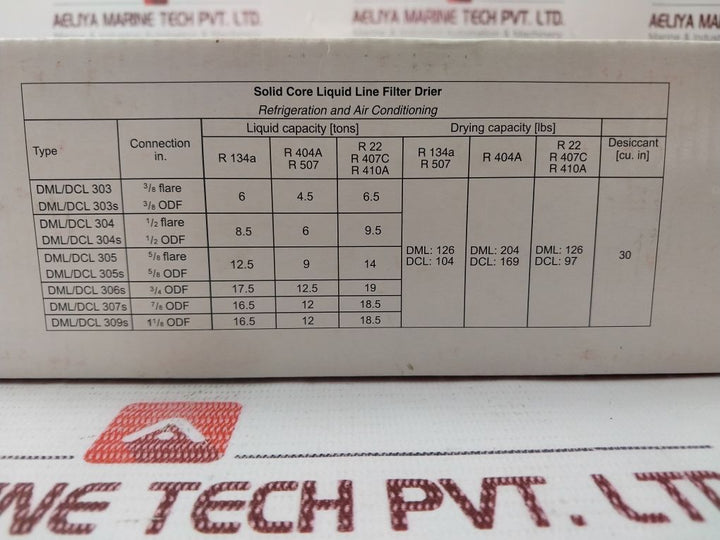 Danfoss Dml 304 Liquid Line Filter Drier