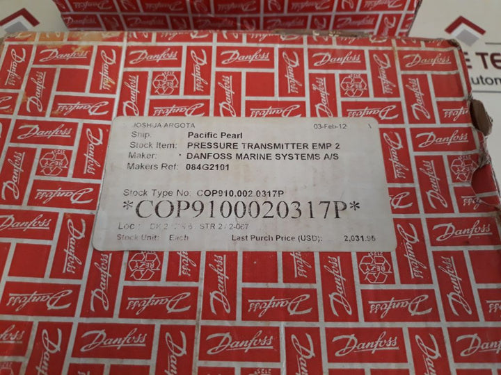 Danfoss Emp2 Pressure Transmitter 084G2101
