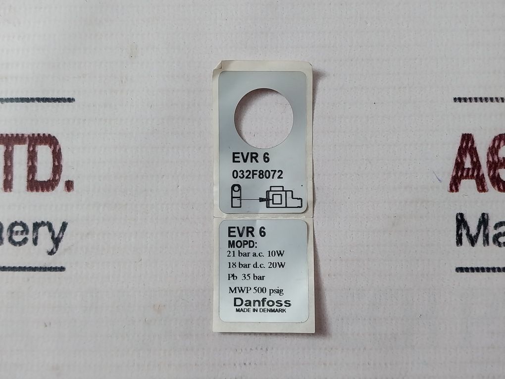 Danfoss Evr 6 Solenoid Valve 032F8072