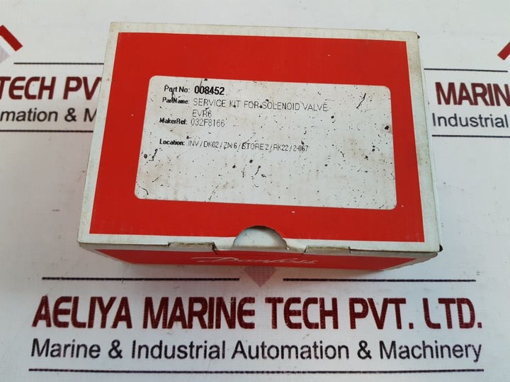 Danfoss Evr 6 Nc 032F8072 Solenoid Valve 008452