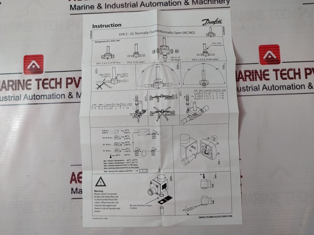 Danfoss Evr 6 Solenoid Valve 032F1212