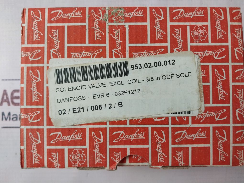 Danfoss Evr 6 Solenoid Valve 032F1212